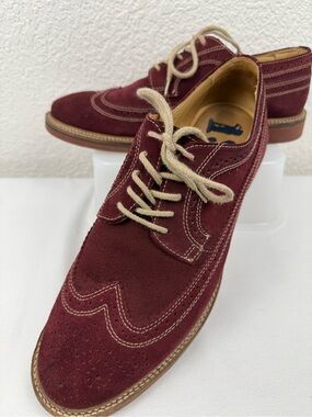 1901 by Nordstrom | Burgundy Suede Wingtip Derby Oxfords | Men's 10M